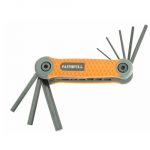 0050/102286 Hexagon key set, metric, 8 pieces, folding pen knife type