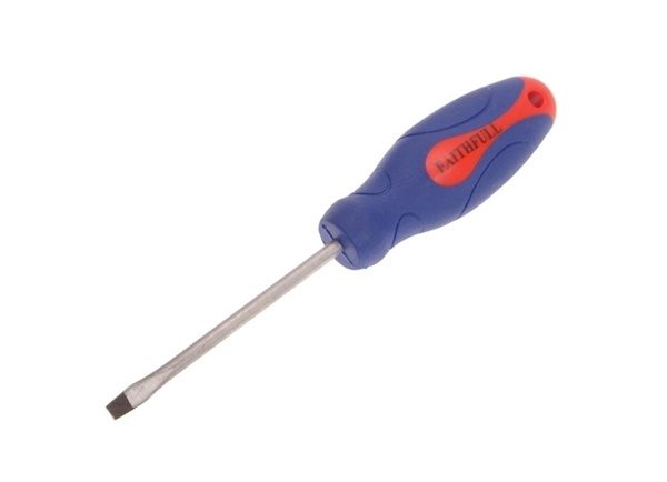 Screwdriver, flared tip