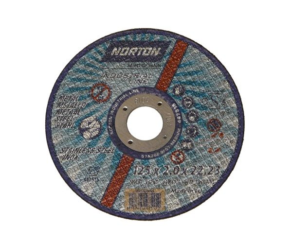 Abrasive flat metal cutting disc