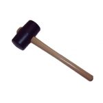 BH02/15703B Rubber mallet, hickory shaft