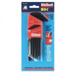 BH01/105851B Hexagon key set, imperial, 11 pieces, long series in a plastic clip