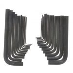 URLT/000827 Hexagon key set, imperial/metric, 25 pieces, supplied in a plastic pouch
