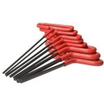 URLT/009644 Hexagon key set, imperial, T handle (loop type) 8 pieces