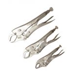 URLT/011094 Self locking curved jaw plier set of 3