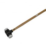 0111/109008 Hammer, cast iron head, 70mm diameter, nylon inserts, 900mm hickory shaft