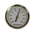 0039/066333 Analogue magnetic rail thermometer with magnetic back plate adheres directly onto the web of the rail to measure the rail temperature
