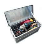 0111/107229 Partitioned box for storing welding equipment