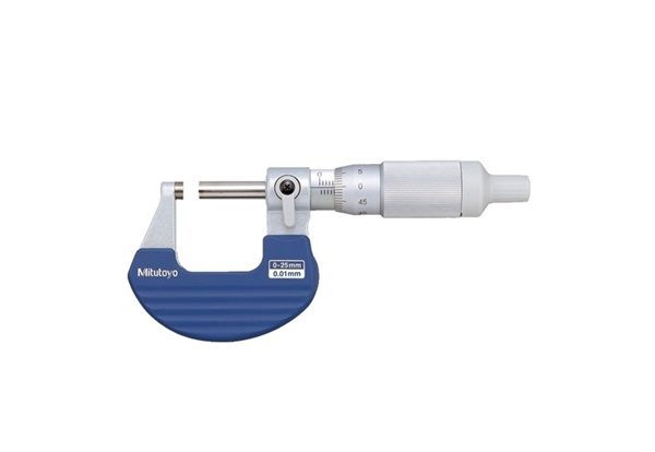 BH00/030212 Outside mechanical micrometer with ratchet thimble. 0-25mm