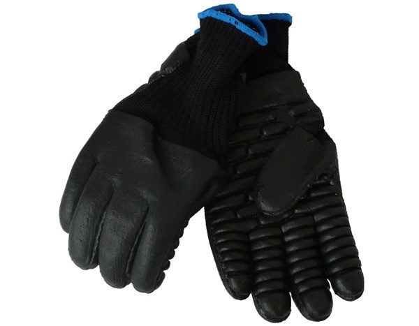 Anti-vibration gloves available in three sizes 8 (medium), 9, (large) and 10 (extra large)