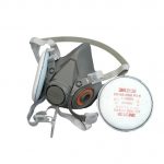 LT/HP/01 3M 6000 Series respirator with 3M-2138 filter removed (small)