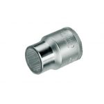 0111/120157 Socket, short, bi-hex chrome 5/16" BSW x 1/2" sq. drive